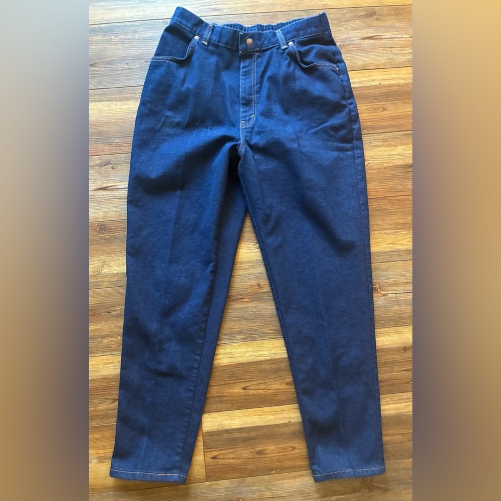 Vintage 90s Levi’s 2500B USA Mom Jeans Elastic Waist Dark Wash 16 - Picture 4 of 13